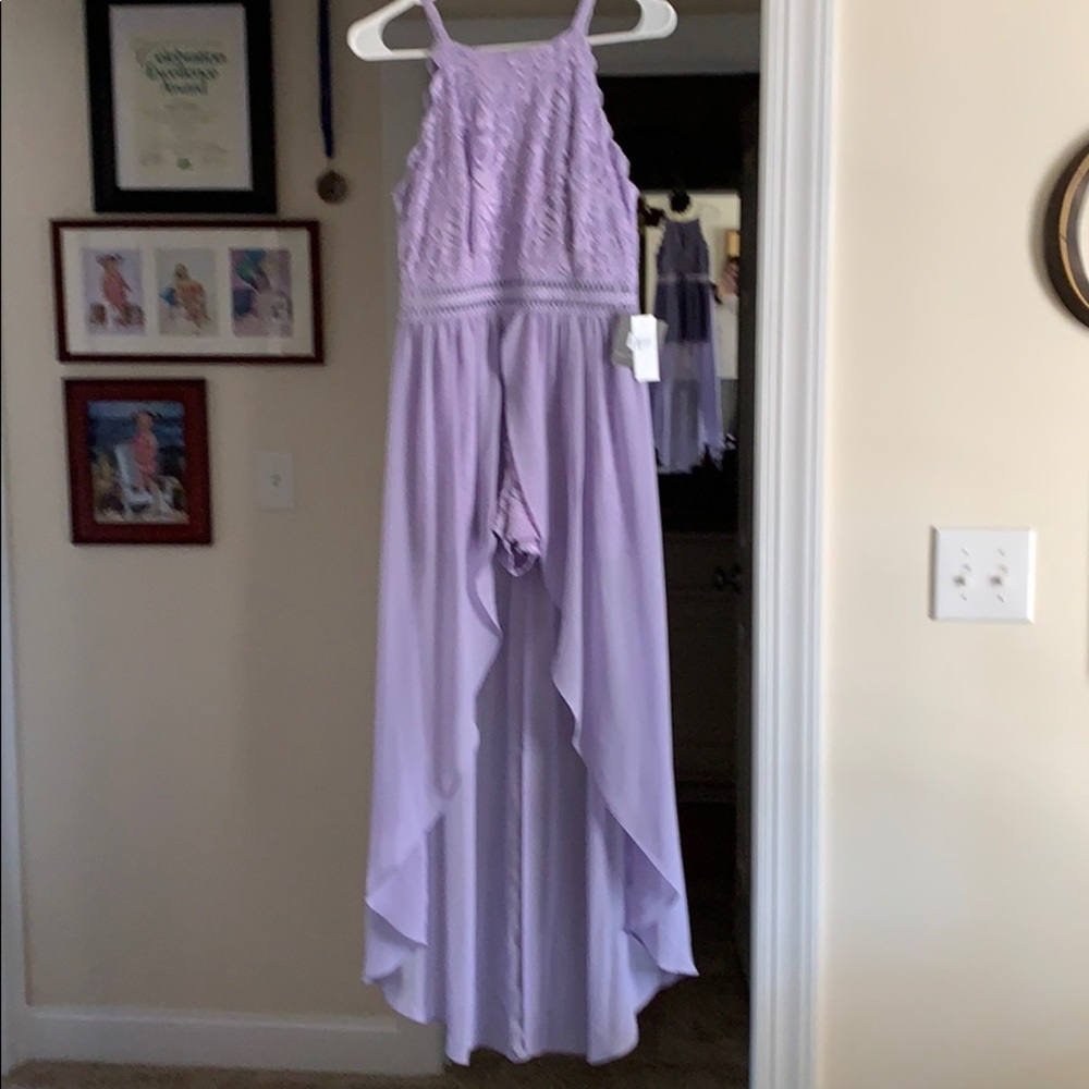 Lavender romper for semi formal